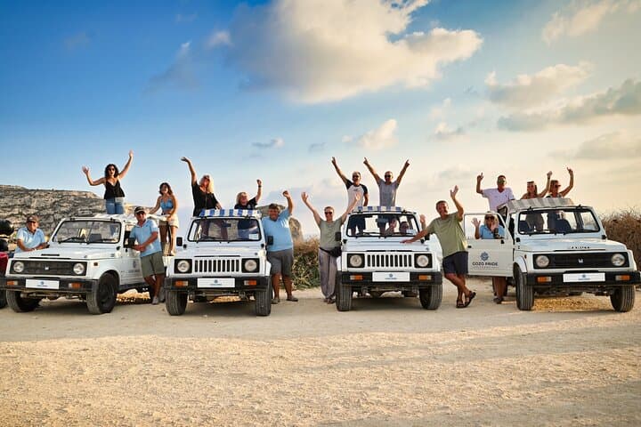 Gozo Full-Day Jeep Tour with Private Boat — Citadel, Dwejra & Ramla Bay