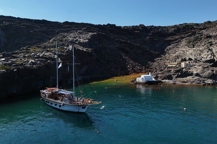 Santorini 3 Islands Sailing: Volcano Hike, Hot Springs & Thirassia Escape photo 2