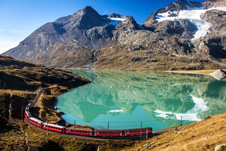 Bernina Express Scenic Train from Milan to St. Moritz — UNESCO Alpine Day Trip