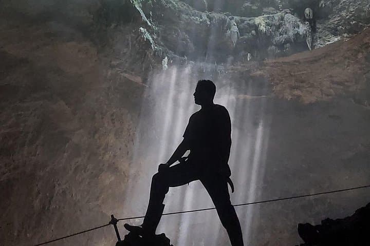 Jomblang Cave & Pindul Tube: Drone Descent and Oyo River Float in Yogyakarta