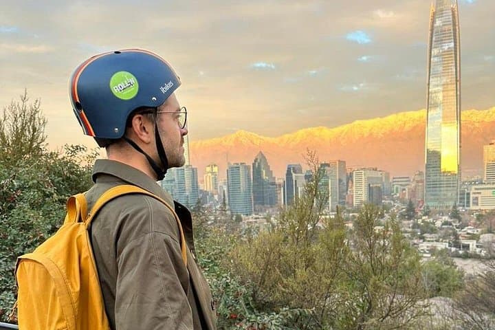 Sunset Electric Scooter Tour: Cerro San Cristóbal & Providencia in Santiago photo 2