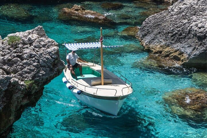 Private Capri Boat Tour: Blue Grotto, Faraglioni & Snorkel