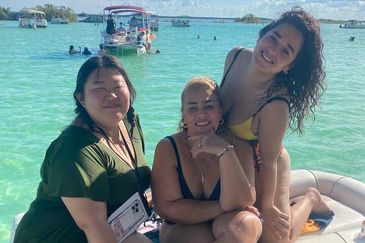 Private Pontoon Tour of Bacalar’s Seven Colors Lagoon