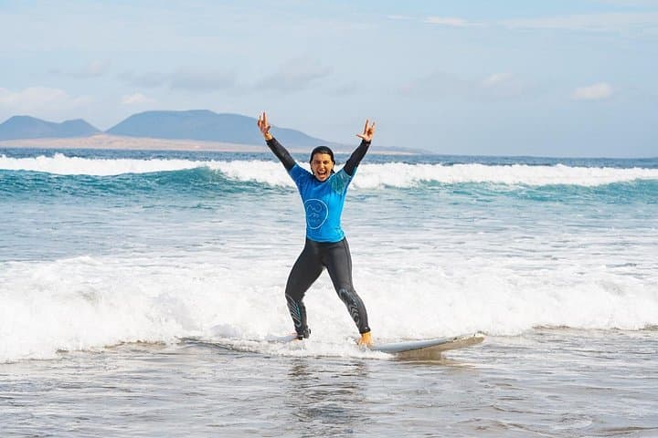 Private Surfing Lesson in Famara: Learn to Surf on Lanzarote's Famara Beach