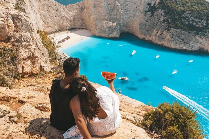 Zakynthos Shipwreck & Blue Caves Cruise — Navagio Viewpoint to Blue Caves Swim