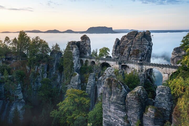 Bohemian-Saxon Switzerland Day Tour: Bastei, Pravčice Gate & Tisá Rocks photo 2