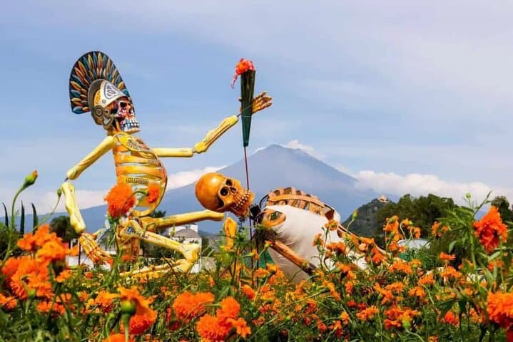 Experience Atlixco's Day of the Dead: Monumental Catrinas & Cempasúchil Fields photo 2