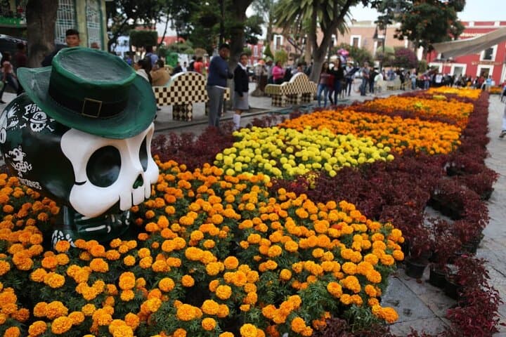 Experience Atlixco's Day of the Dead: Monumental Catrinas & Cempasúchil Fields photo 4