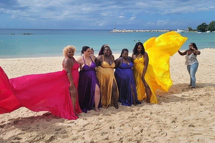 Montego Bay Flying Dress and Kayak Photo Shoot — Capture Caribbean Motion photo 1