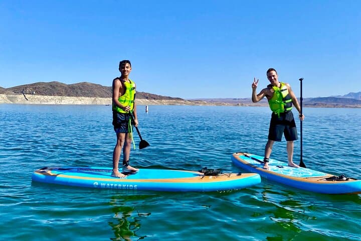 Lake Mead SUP Tour to Boulder Island: Guided Paddle Boarding from Boulder Beach