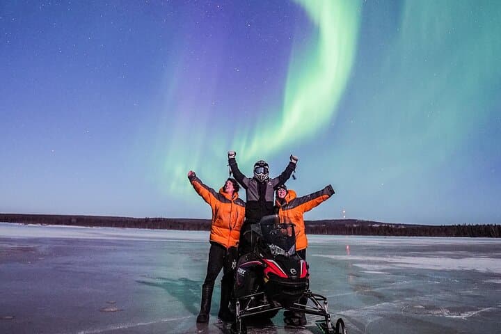 Arctic Night Snowmobile Tour on the Arctic Circle — Rovaniemi Lapland photo 2