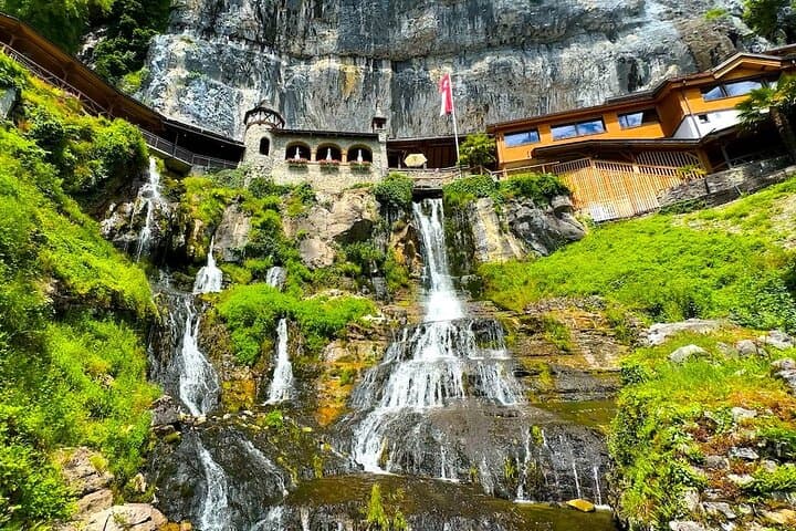Basel to Lake Thun: Thun, Beatus Caves, Boat Cruise & Cheese Tasting photo 1