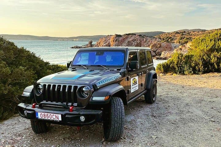 Milos Sunset Jeep Safari: Sarakiniko, Mandrakia & Secret Beach Picnic photo 1