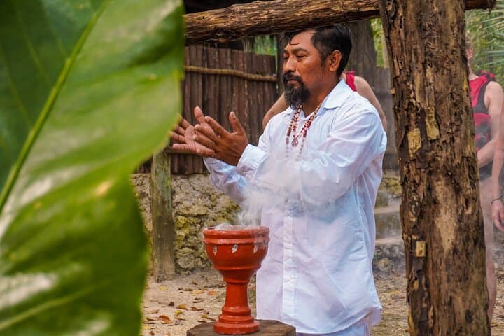 Snorkel Three Secret Cenotes and Join a Mayan Ceremony near Playa del Carmen photo 3