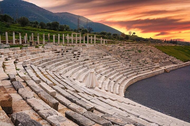 Ancient Messene and Koroni Seaside Day Tour — Theatre, Venetian Castle & Zaga Beach