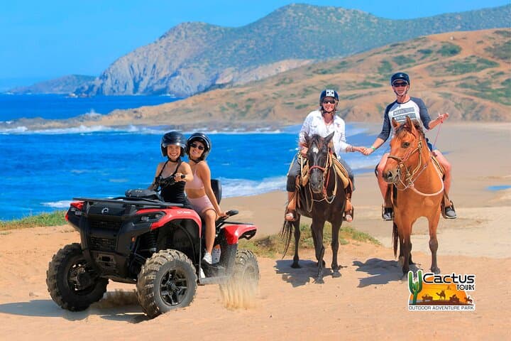 Cabo Beach ATV & Horseback Combo: Dunes, Pacific Views and Tequila Tasting