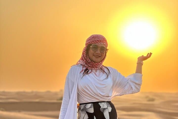 Red Dunes ATV Desert Safari from Dubai — VIP Camp, Camel Rides & BBQ