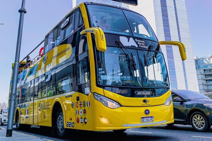Explore Buenos Aires by Hop-On Hop-Off Bus — 24-Hour Pass, 27 Stops & 9-Language Audio Guide