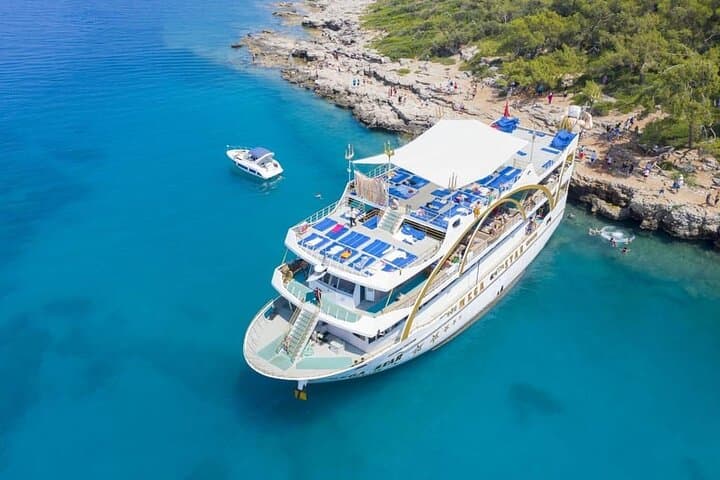 Kemer Mega Star Boat Trip: Phaselis Ruins, Cleopatra Bay & Deck Foam Party photo 2