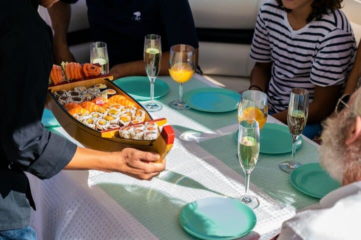 Sushi on a Maxi RIB: Night Cruise and Dinner off Taormina