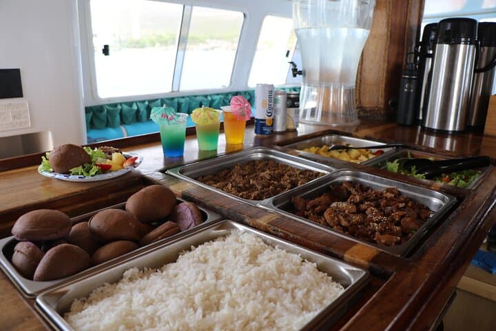 Private Ko Olina Sunset Snorkel & Dinner Cruise — Dolphins, Coral, Hawaiian Buffet photo 4