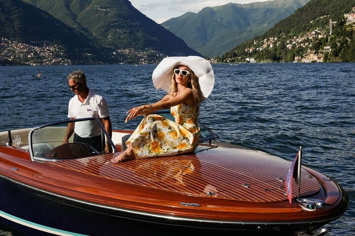 Lake Como 2-Hour Private Boat Tour: Villas, Waterfalls & Photos from a Classic Wooden Launch