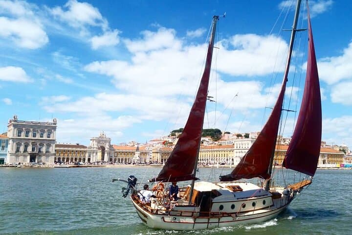 Sunset Proposal on a Vintage Sailboat in Lisbon photo 2