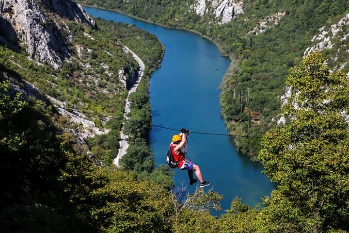 Cetina Canyon Zipline Adventure from Omis