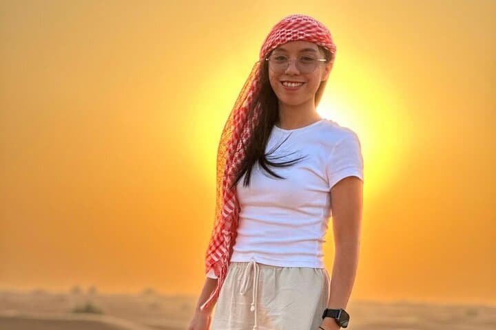 Dubai Evening Desert Safari: Camel Ride, Dune Bashing & BBQ Under the Stars