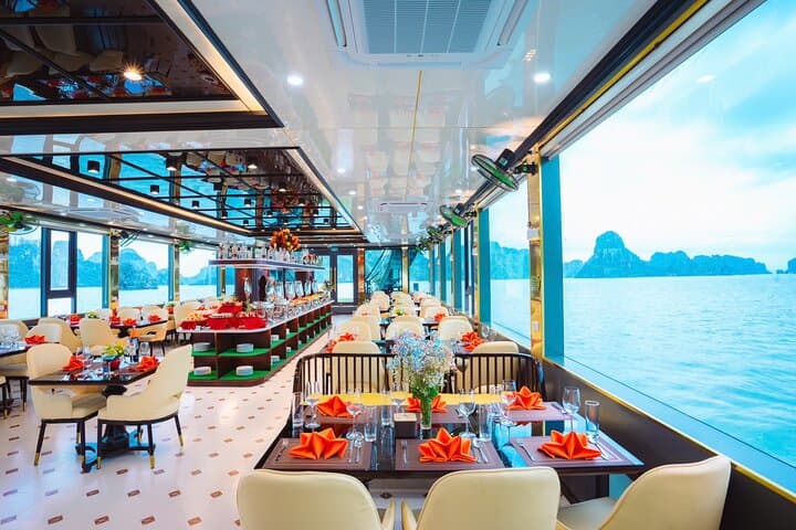 Halong Bay Day Cruise: Kayaks, Caves and a Jacuzzi Sunset Party photo 3