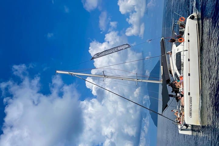 Morning Catamaran Cruise to Kleftiko — Milos Half-Day Sail & Swim photo 4