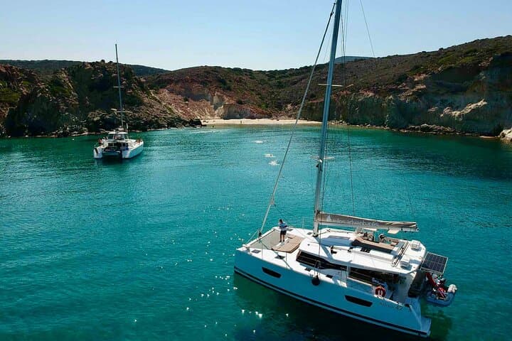 Half-Day Catamaran Sunset Cruise to Kleftiko, Milos photo 3