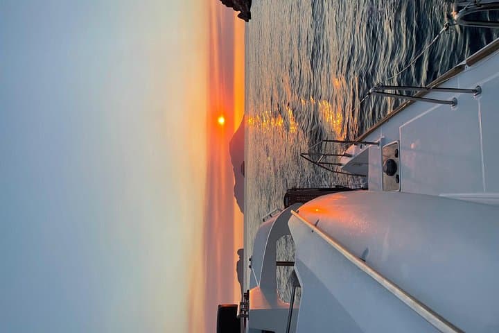 Private Catamaran Sunset Cruise to Kleftiko, Milos — Half-Day Snorkel & Sea Caves photo 3