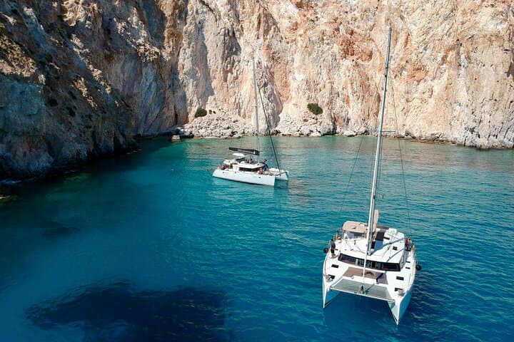 Catamaran Cruise to Kleftiko & Poliegos: Full-Day Swim, Snorkel & Sea Caves (Milos) photo 3