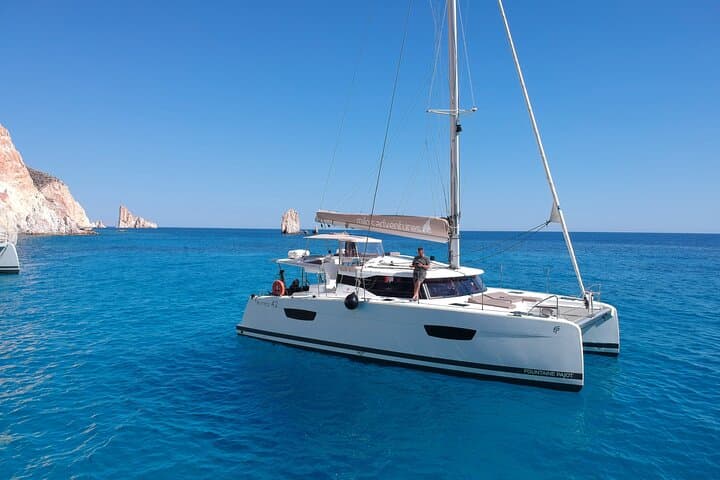 Catamaran Cruise to Kleftiko & Poliegos: Full-Day Swim, Snorkel & Sea Caves (Milos) photo 2