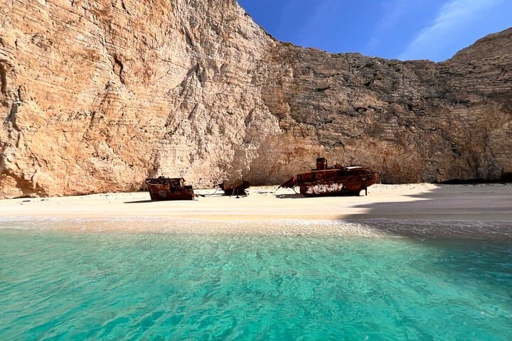 Zakynthos Private Land and Sea Adventure: Navagio, Blue Caves & Turtle Bays photo 1