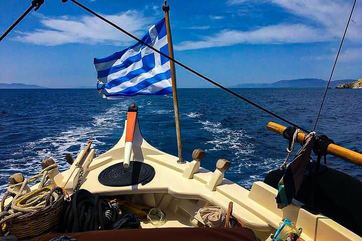 Pirate Caves & Blue Lagoon Boat Trip in Paros: Snorkel, Swim, Sip Local Wine photo 3