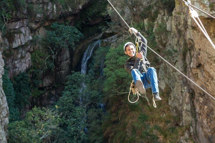Cape Canopy Tour: Half-Day Zipline & 4x4 Adventure from Cape Town