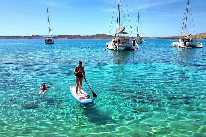Catamaran Day & Sunset Cruise to Delos & Rhenia — Meal, Drinks & Hotel Transfer photo 4