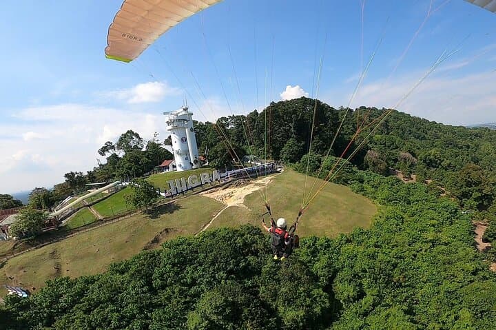 Tandem Paragliding at Bukit Jugra: Fly Above the Jugra Lighthouse and Straits of Malacca photo 3