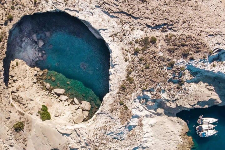 Kleftiko Bay Half-Day Boat Tour from Adamas: Swim, Snorkel & Open Bar photo 1