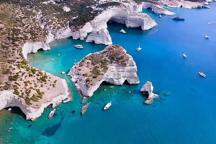 Kleftiko Bay Half-Day Boat Tour from Adamas: Swim, Snorkel & Open Bar photo 2