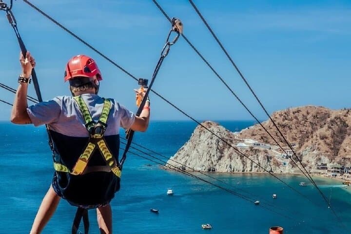 Fly Over Playa Blanca: Full Canopy Zipline & Beach Lunch from Santa Marta photo 2