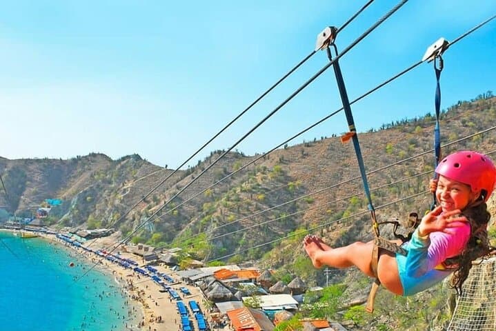 Fly Over Playa Blanca: Full Canopy Zipline & Beach Lunch from Santa Marta photo 4