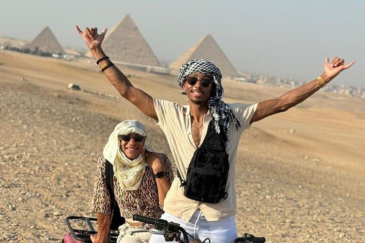 Private Giza Pyramids Tour with ATV, Camel Ride, Sakkara & GEM Options