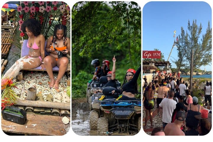 Bamboo Rafting, ATV & Rick's Café Tour from Montego Bay — River Rafting, Off-Road Thrills, Sunset Cliffs