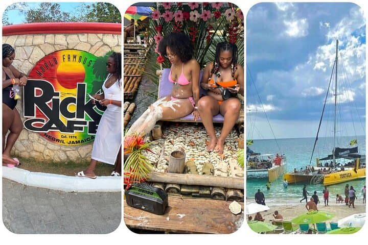 Experience a Jamaican Adventure: Bamboo Rafting and Catamaran Party