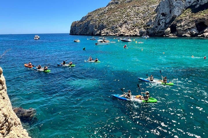 Kayak Granadella: Paddle Caves, Snorkel Cala en Caló & Ambolo Beach