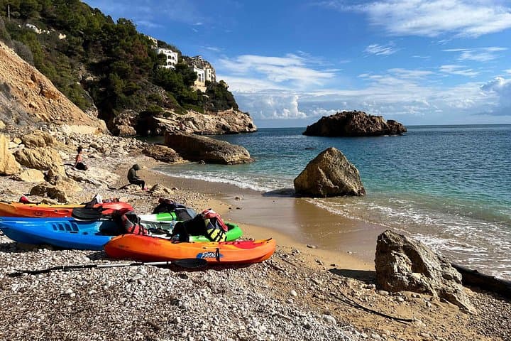 Kayak Granadella: Paddle Caves, Snorkel Cala en Caló & Ambolo Beach photo 3