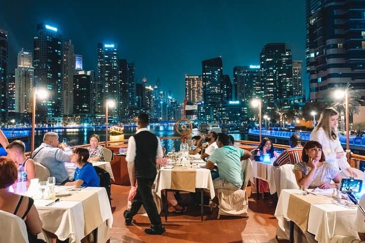 Dubai Marina Jack Sparrow Dinner Cruise: Evening Dhow Buffet & Tanoura Show